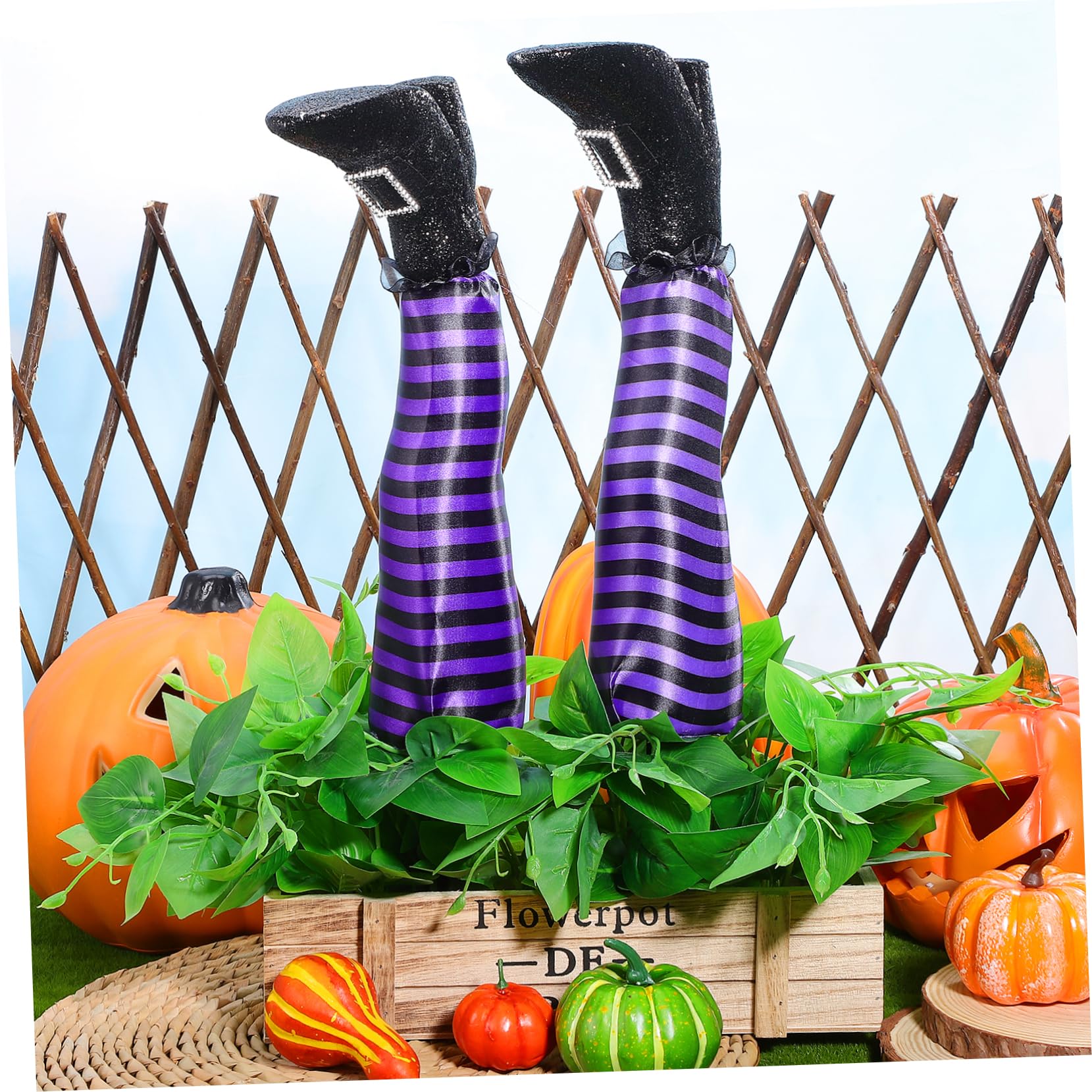 Happyyami Einzigartige Hexenbeine Mit Halloween- Für Gartenparty-Dekorationen Einfach Zu Platzieren Geeignet Für Den Außenbereich