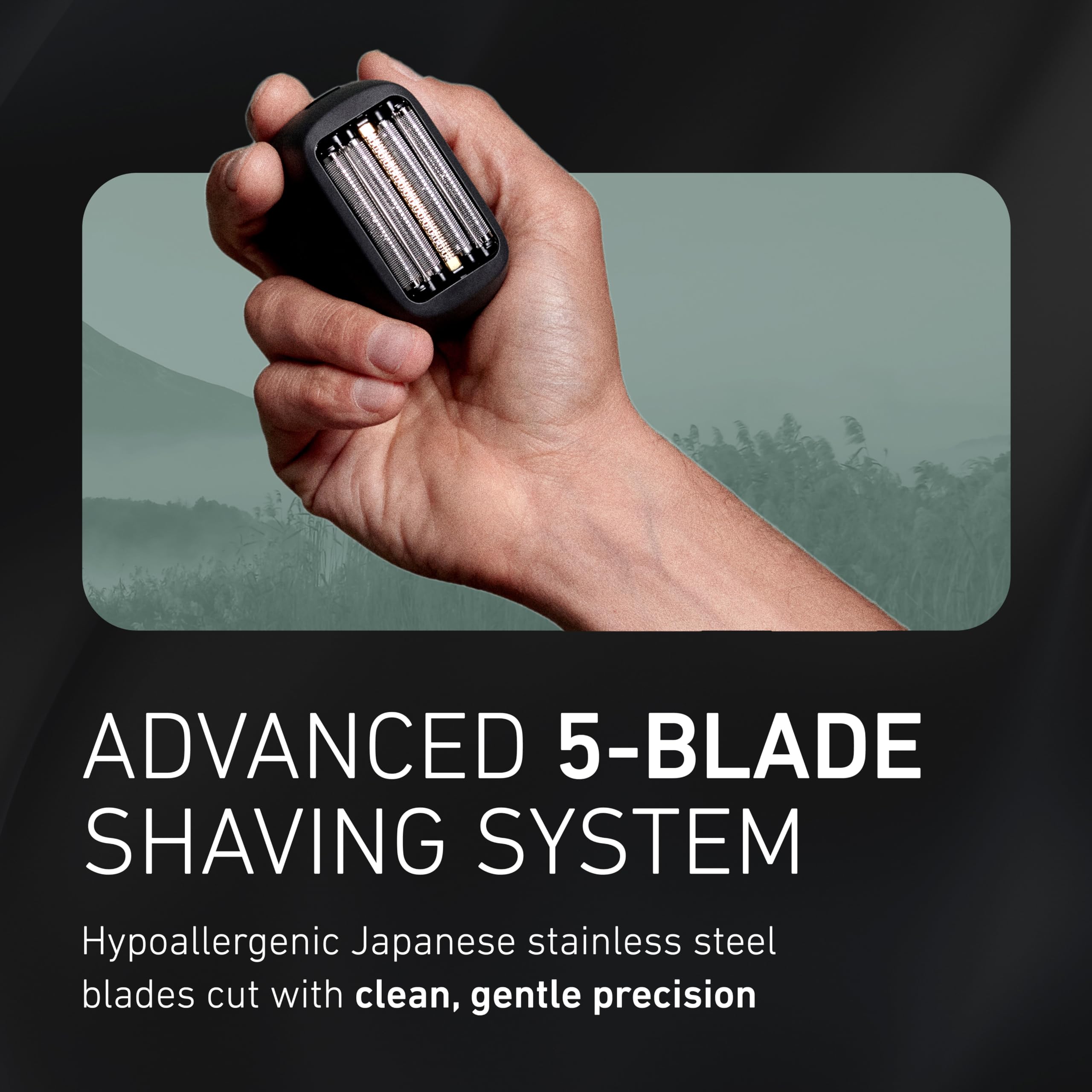 Panasonic ARC5 Palm-Sized Electric Shaver, Handheld Luxury Compact