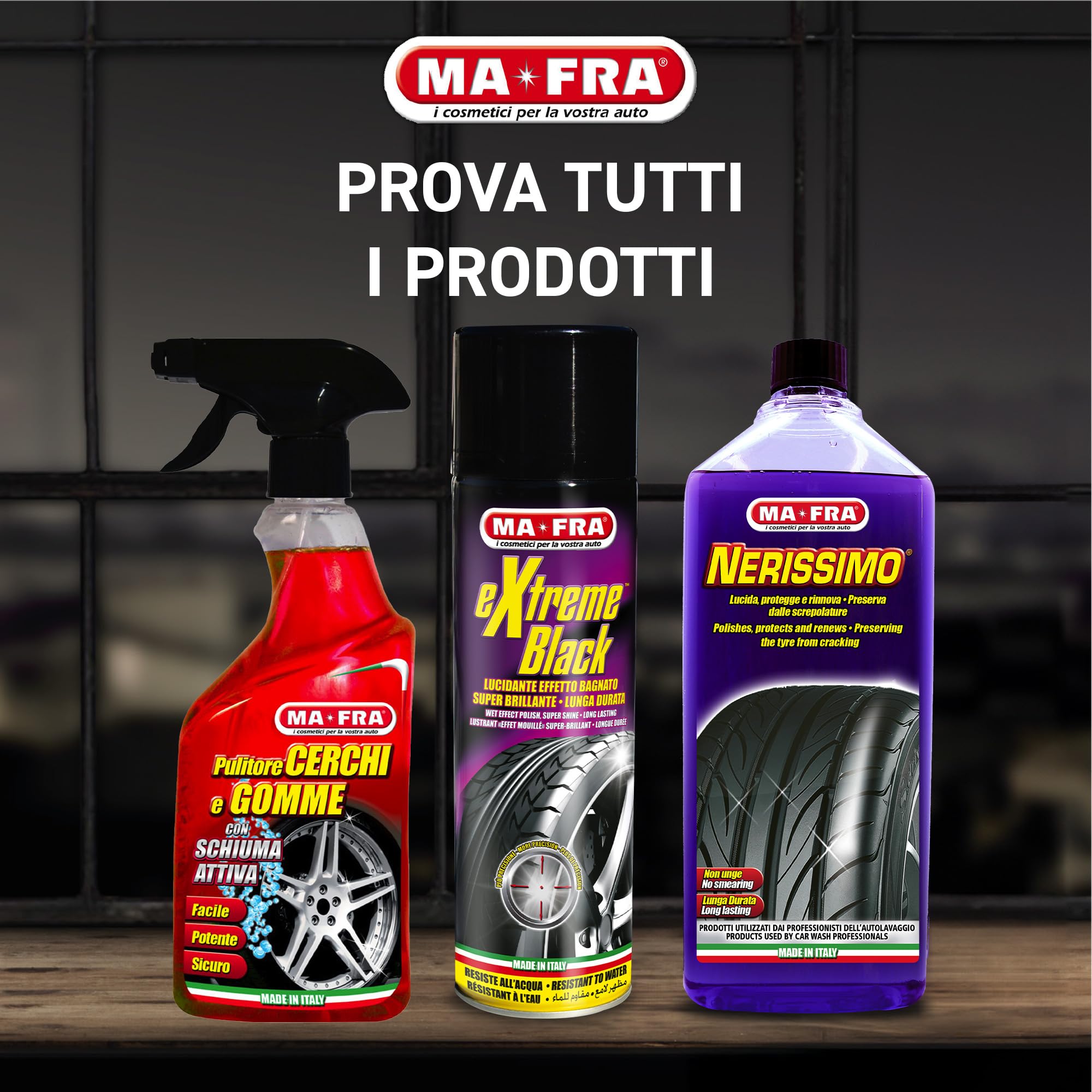 MAFRA, Quick, Gonfia e Ripara le Gomme Forate di Auto e Moto, Adatto a Pneumatici con e Senza Camera d'Aria, Facile da Trasportare, Bomboletta da 300ml