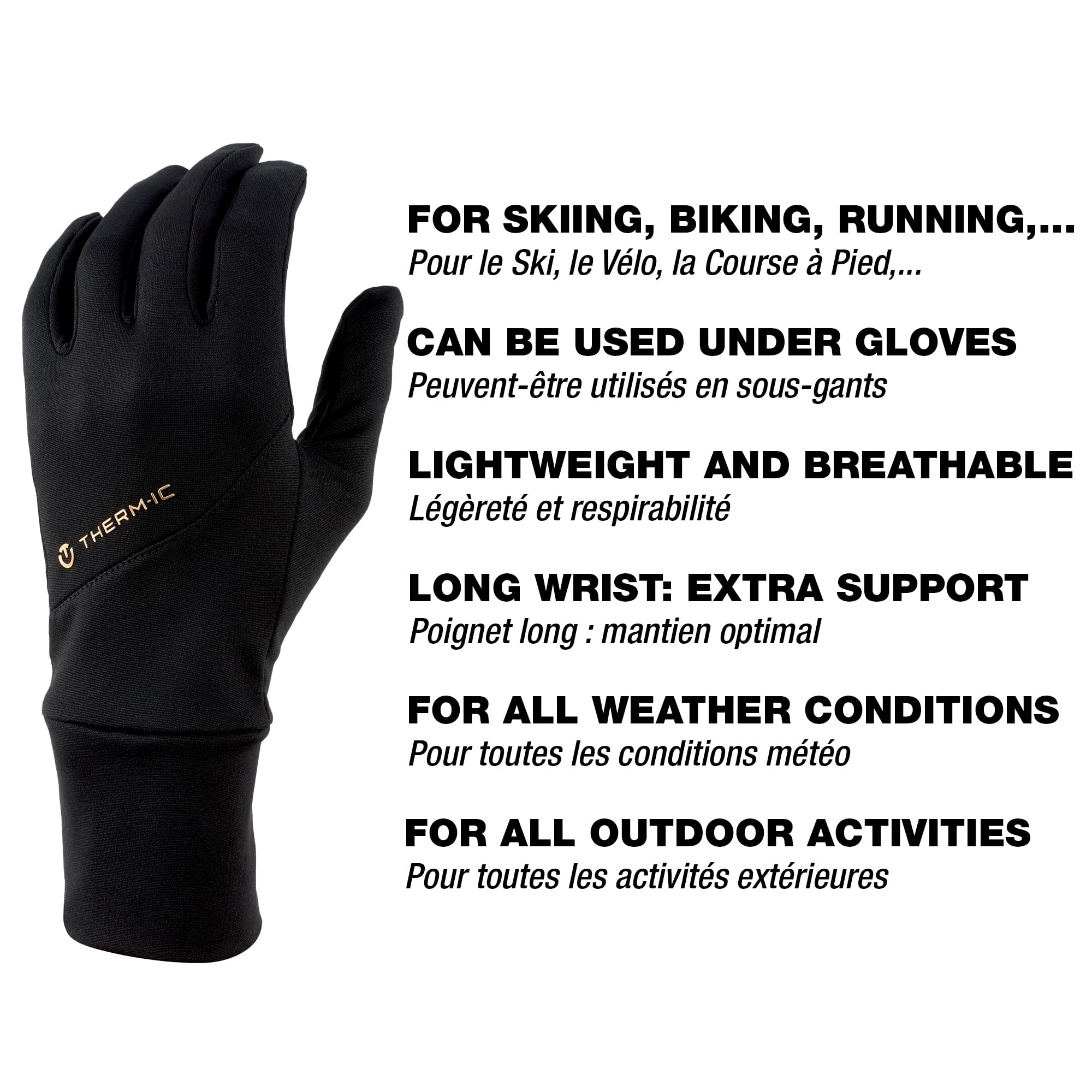 Thermic Activ Light Gloves Gants Running Hiver