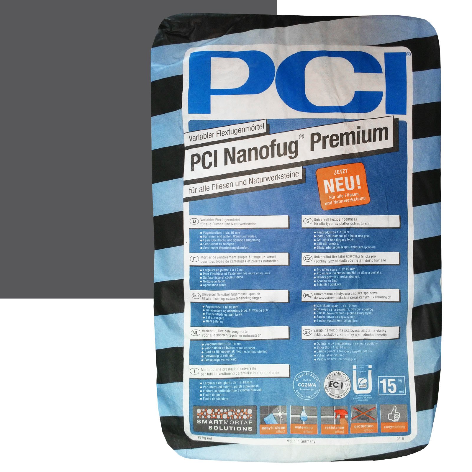 PCI Nanofug Premium 15kg Flexfugenm”rtel Nr. 47 Anthrazit