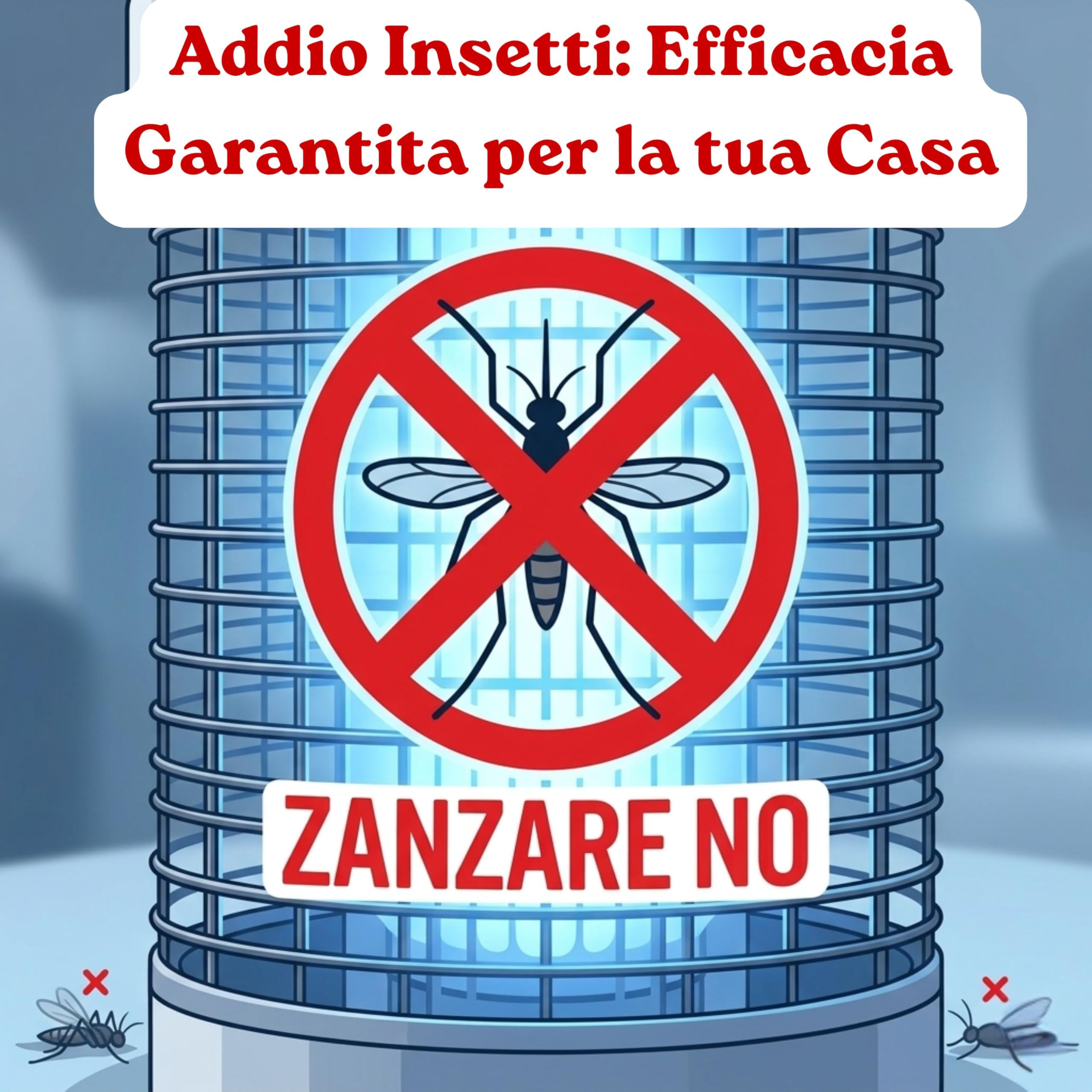Yasta Lampada Antizanzare 30W – Zanzariera Elettrica per Interno ed Esterno – Potente Trappola per Zanzare, Mosche e Insetti – Vassoio Rimovibile Facile da Pulire