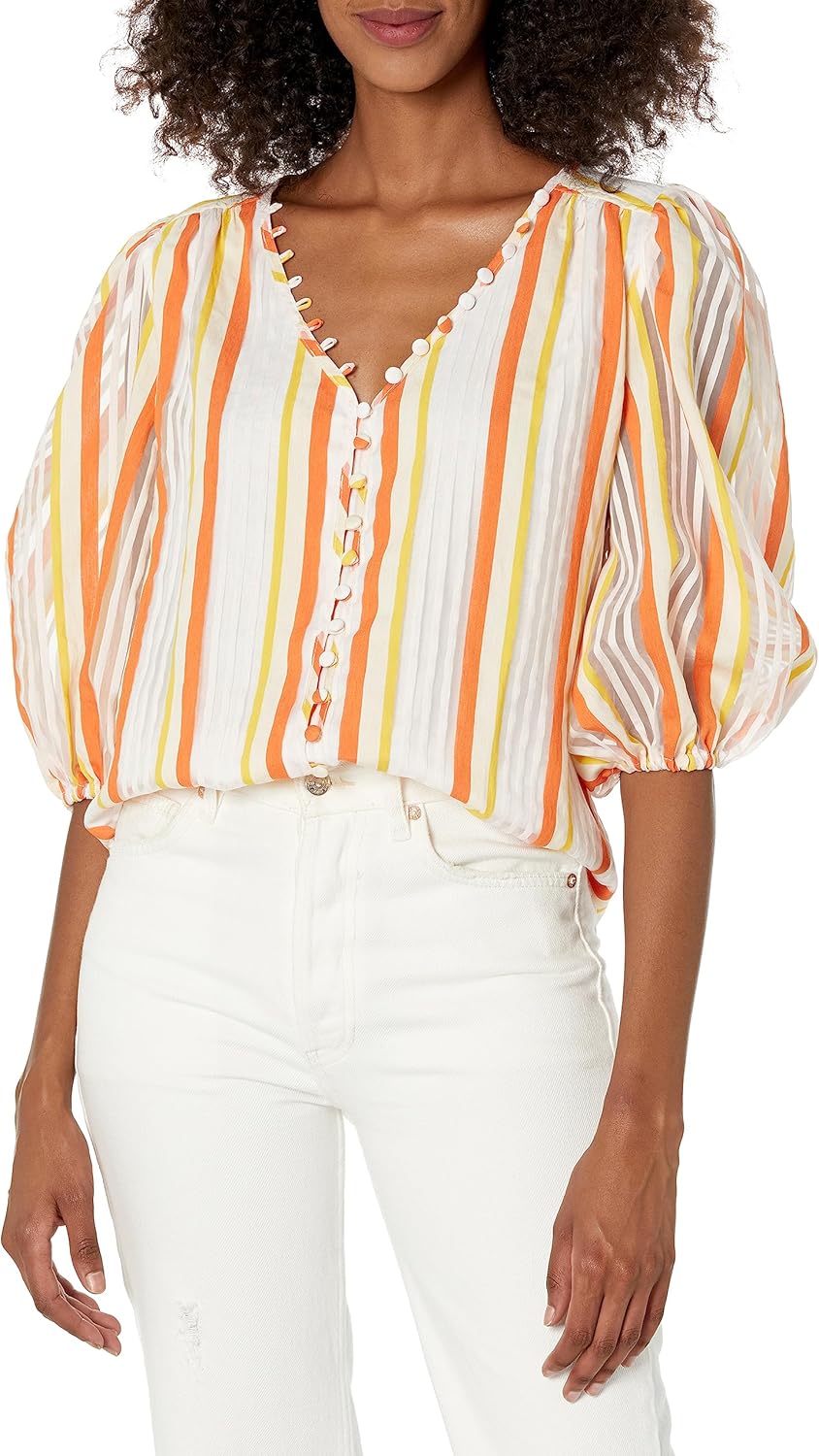 Trina Turk Women's Button Front Blouse