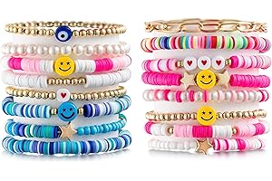 Preppy Heishi Bracelets Set: The Perfect Accessory for VSCO Girls