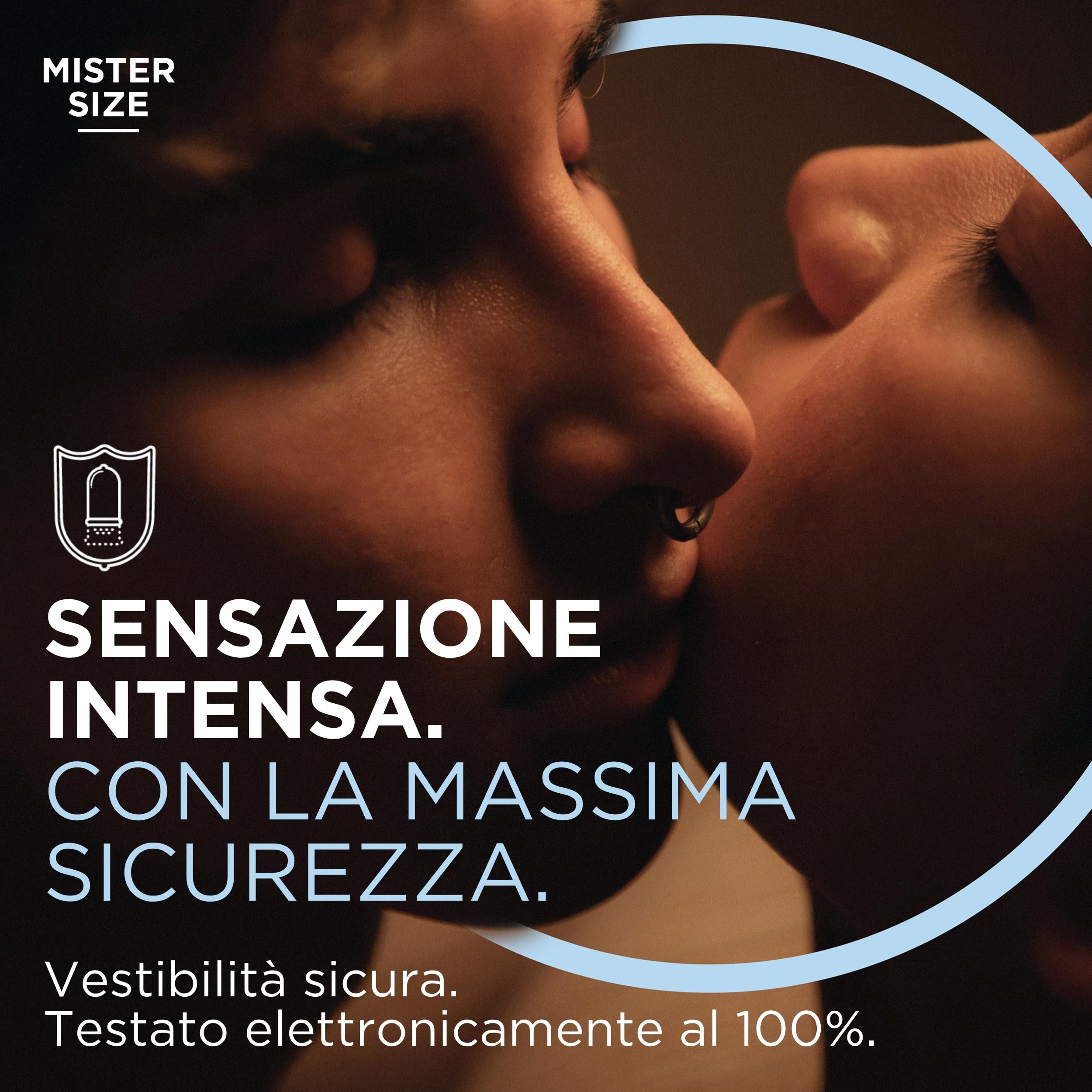 MISTER SIZE Preservativi 47 mm (100 pezzi) extra sottili 0,05 mm, extra lubrificati, vestibilità precisa, lattice naturale, trasparenti, vegani, CE 0123