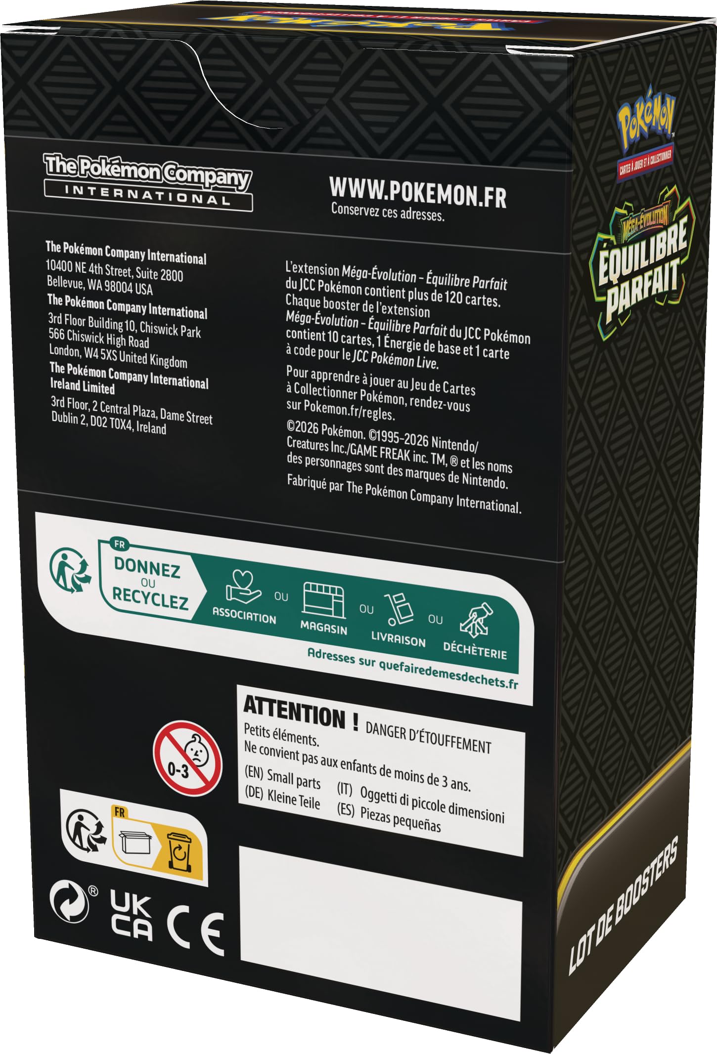 Pokémon : Lot de boosters Méga-Évolution – Équilibre Parfait (6 boosters) du JCC Pokémon