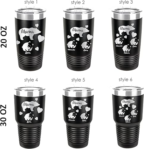 Miniatura 5 de Mothers Day Gifts for Mom, Custom Mama Bear Tumbler, Perfect Gift Idea for Moms or Mothers' Day Gift, Mama Bear Personalized Tumbler Gift, Custom