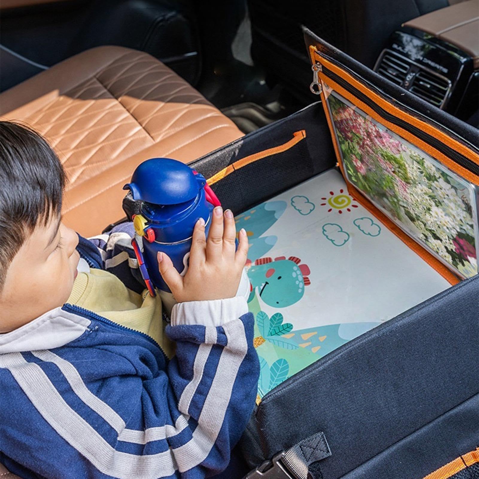 Vassoio Seggiolino Auto Per Bambini Viaggio Tavolino per Seggiolino Auto, | Vassoio Seggiolino Scrivania Laptop Supporto Aereo