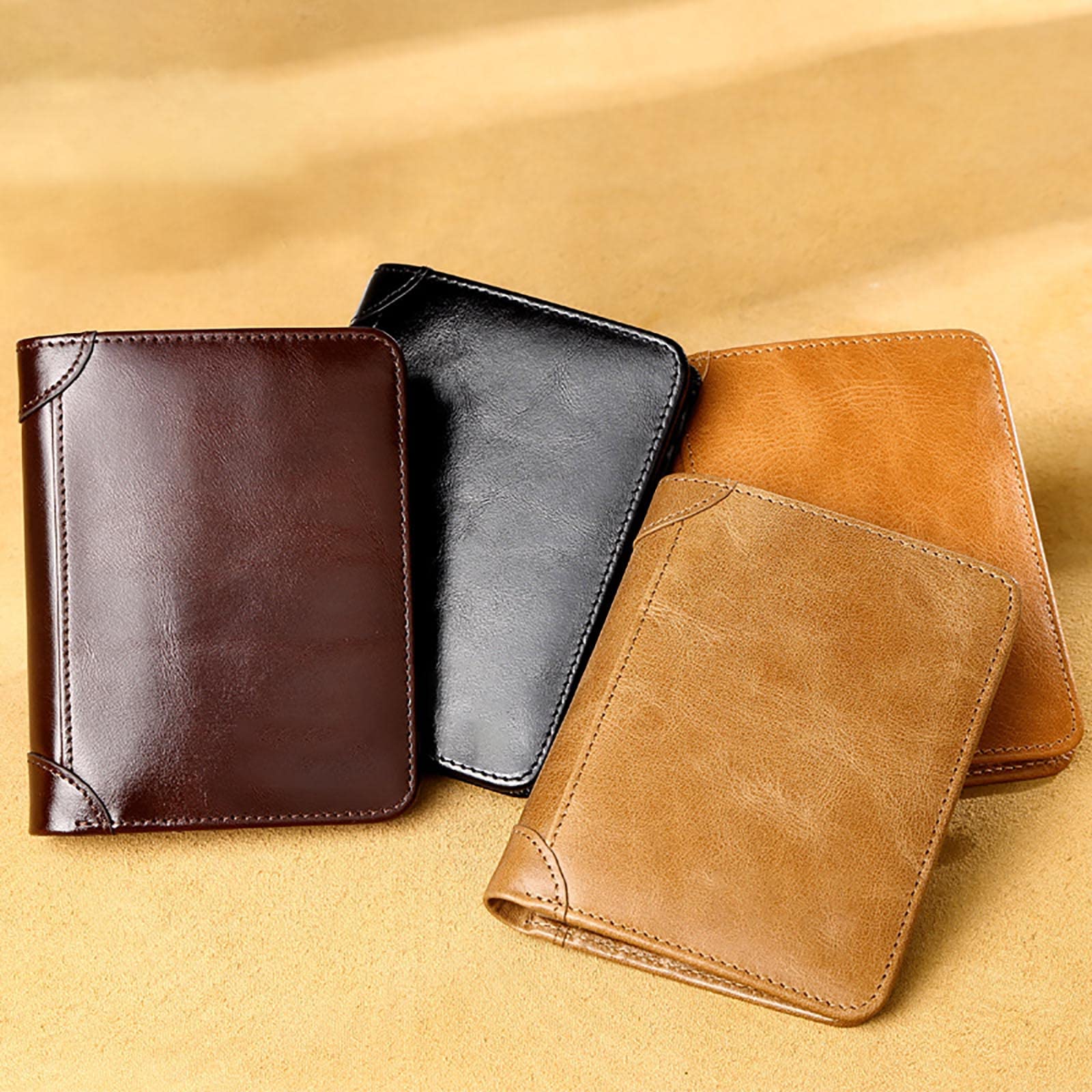 RFID Money Clip Wallet - Brown Croc Effect - View #9