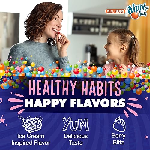 Miniatura 5 de Dippin' Dots - Gomitas de melatonina extra fuerte de 20 mg para adultos, gomitas de melatonina con 20 mg por porción, suplemento para dormir