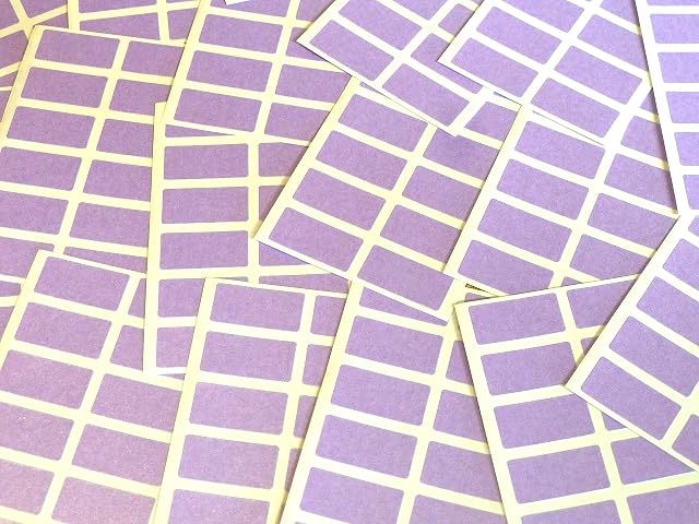 200 Purple Stickers - Sticky Coloured Self Adhesive Labels for Colour Coding