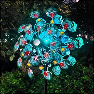 70in Extra Large Wind Spinner, Solar Wind Spinners Outdoor Clearance, 360° Wind with Kinetic Wind Catchers