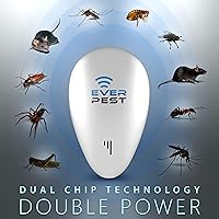 Vista 2 de Repelente ultrasónico de control de plagas – repele roedores, hormigas, cucarachas, deshacerse de chinches, mosquitos, moscas, arañas, murciélagos