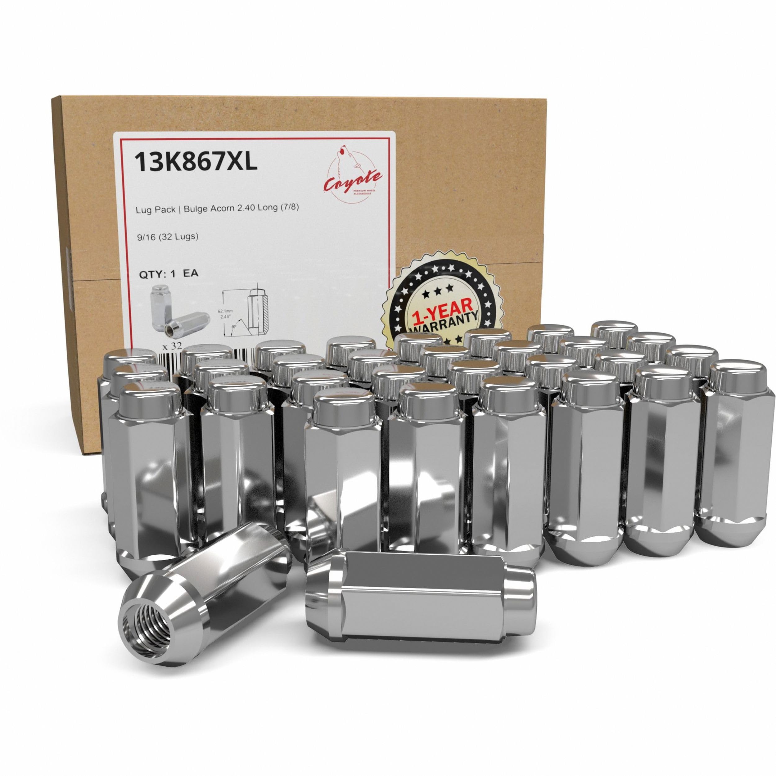 Wheel Accessories Parts 32 Pcs 9/16