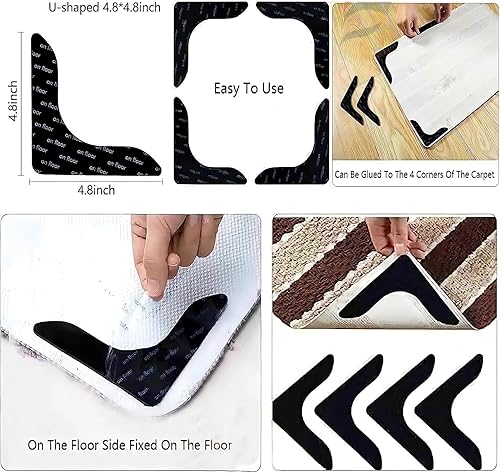 Miniatura 4 de Alfombra de área de juegos para niños, 4 x 6 pies, alfombra educativa alfanumérica ABC, patrón colorido de dibujos animados, adecuada para