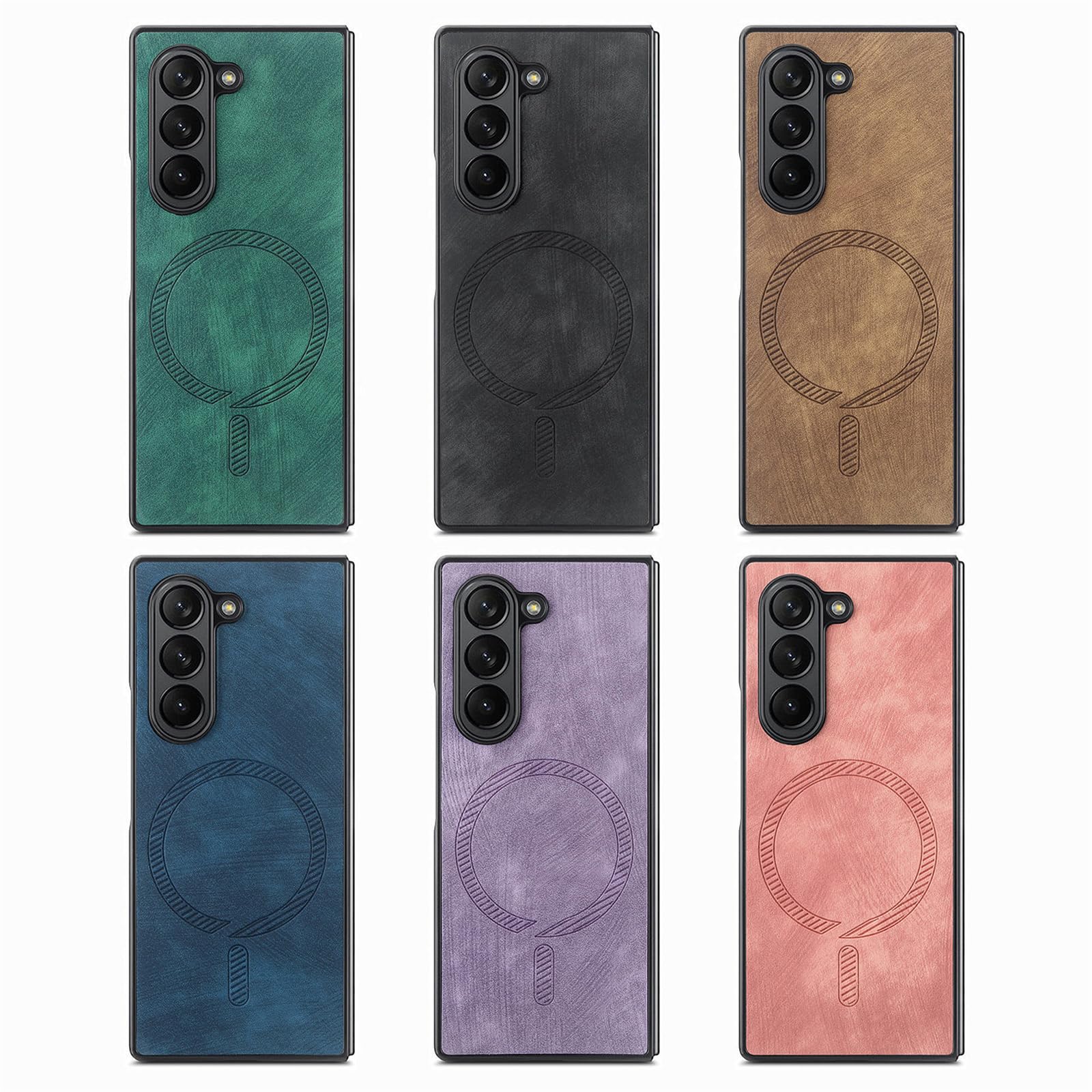 Hülle Für Samsung Galaxy Z Fold 8 Ultra, Magnetisches Lederhülle Rückseite