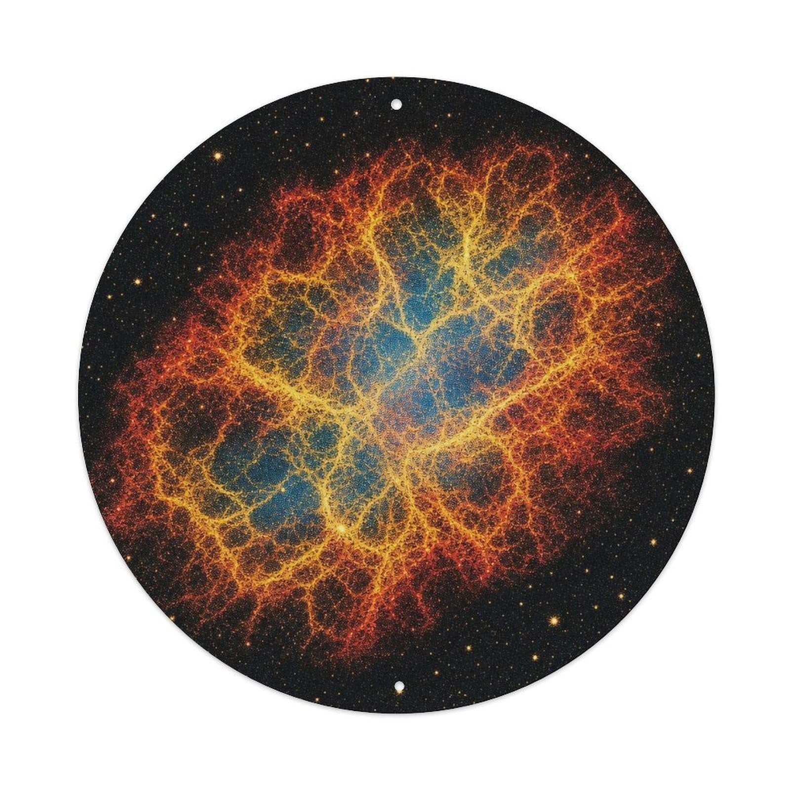 Odgynaw 8X8inch(20X20cm) Astral Messier 1 Crab Nebula Sky Atlas Stellar Orbit Metal Tin Sign