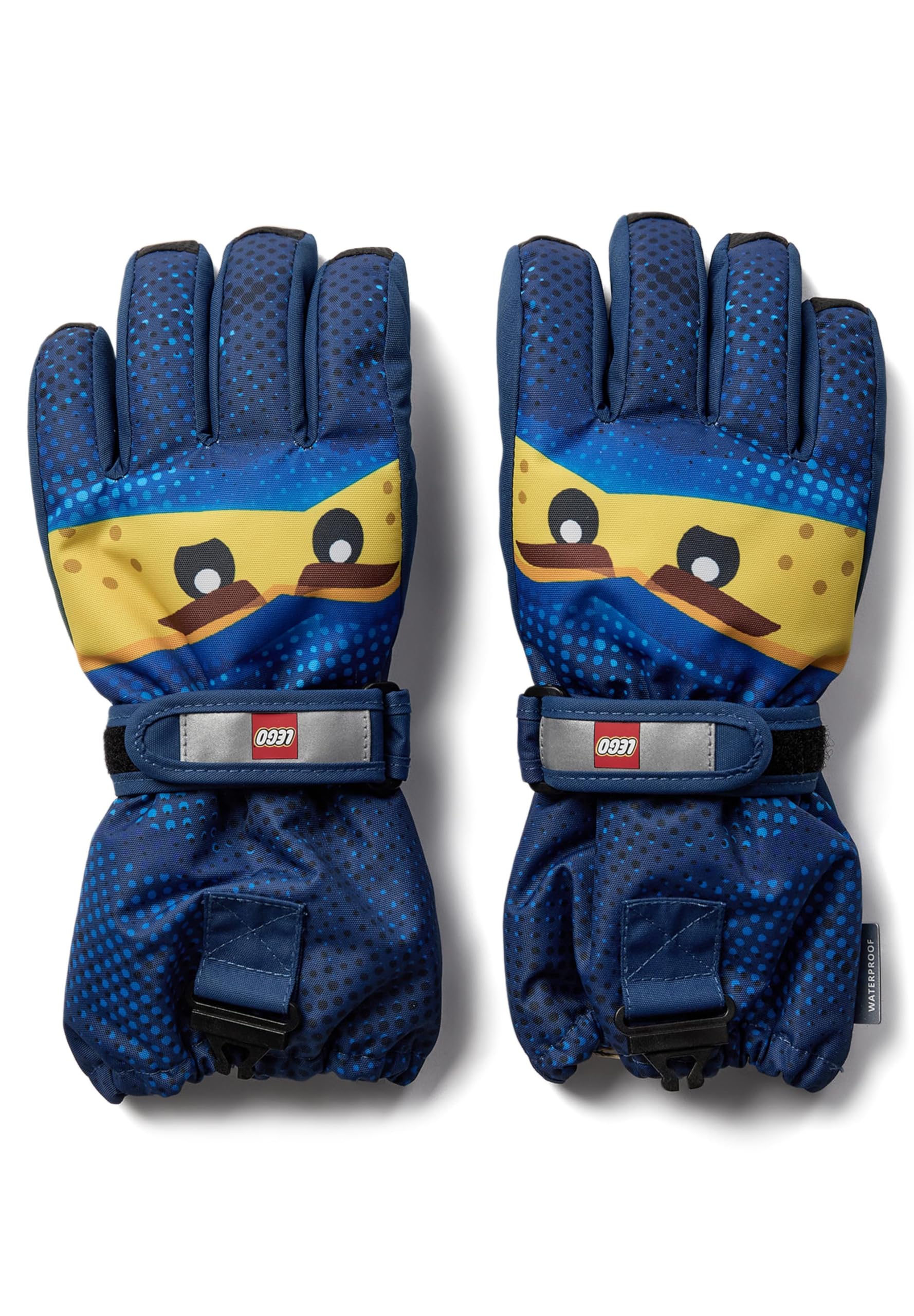 Kabooki LEGO® NINJAGO® Skihandschuhe für Kinder - Wasserdicht & winddicht mit Thinsulate-Isolierung | Anti-Rutsch-Grip, Sicherheitsschnalle & 3M Reflektoren