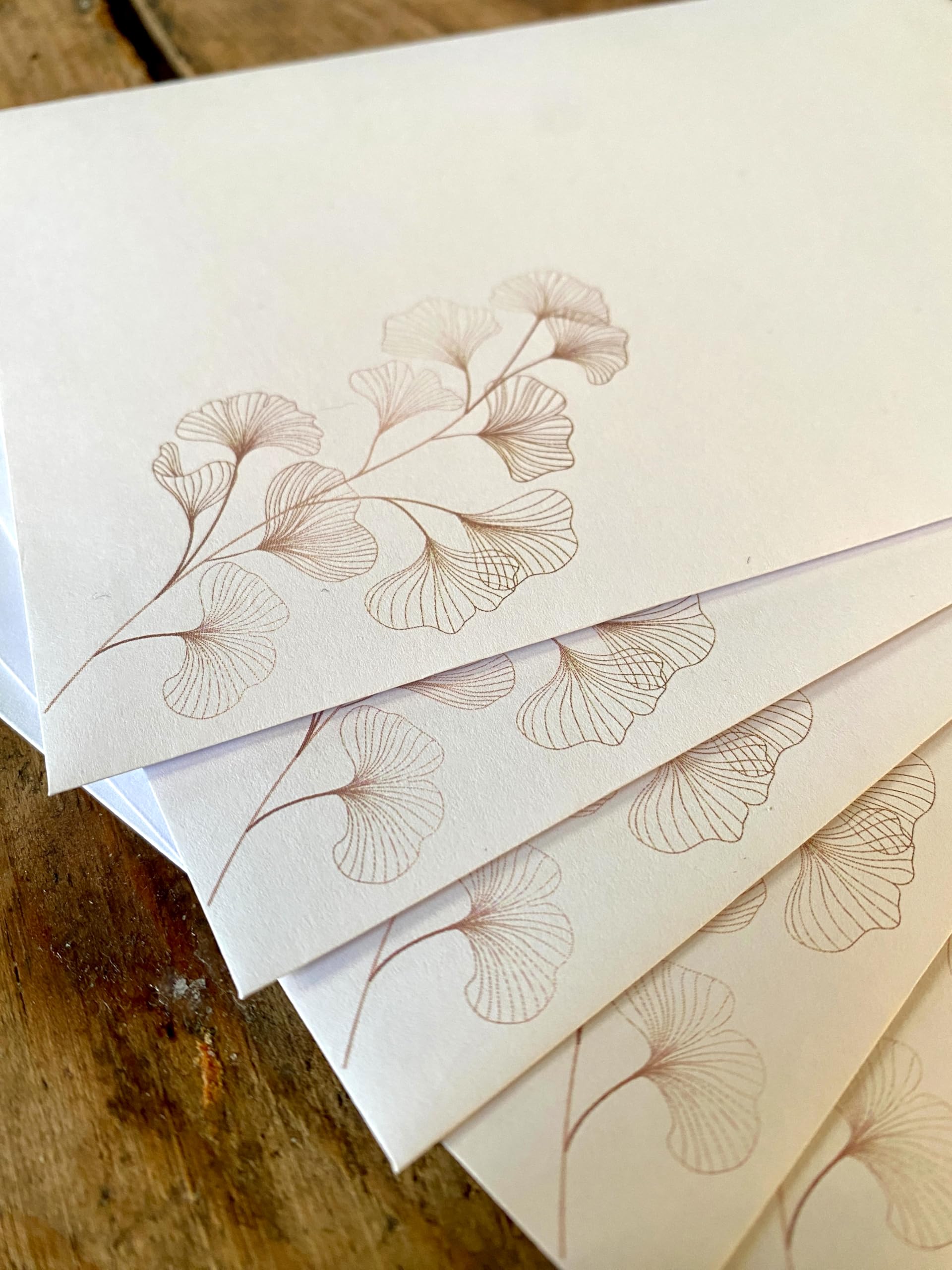 Papier listowy Ginkgo DIN A5 I zestaw papeterii listowych/kopert