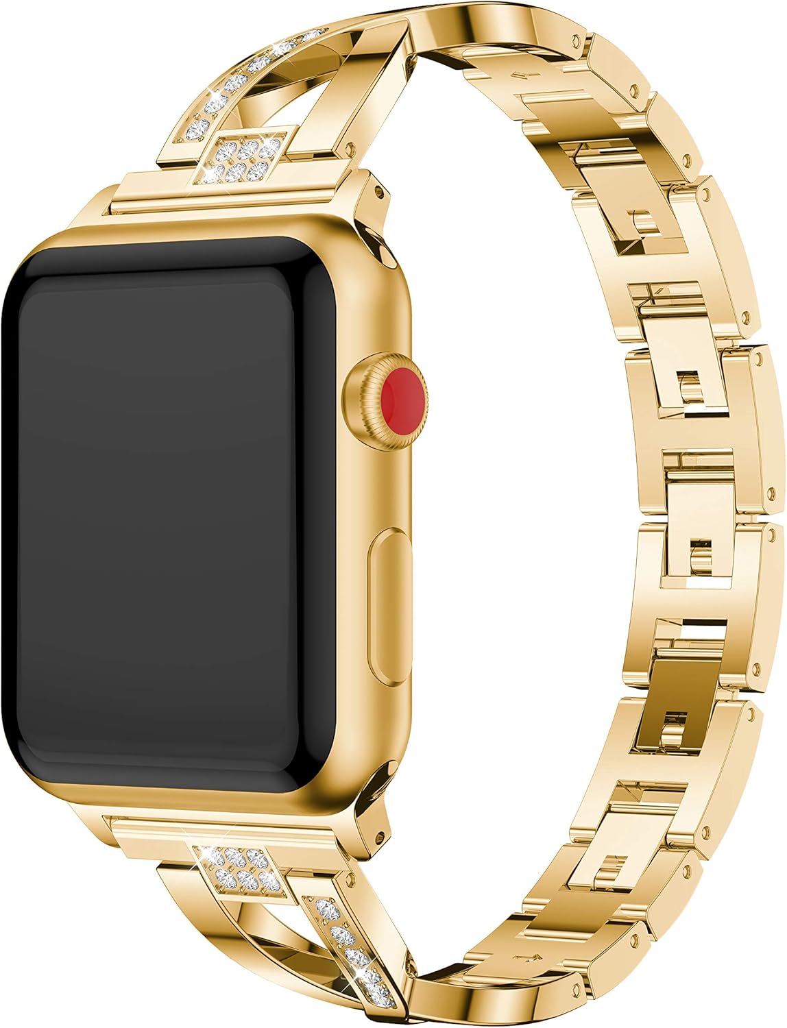 Buy 1 get 1 Dassions Vlokomz Metal Cuff Bangle Bracelet Bling Rhinestone Diamond Wristband X-Link Glitzy Strap Band for Apple Watch Band 42mm 44mm 45mm Women Iwatch Series 7 6 5 4 3 2 1 SE (42mm/44mm/45mm Gold) Exclusive Discount 🔥 Dassions Vlokomz Metal Cuff Bangle Bracelet Bling Rhinestone Diamond Wristband X-Link Glitzy Strap Band for Apple Watch Band 42mm 44mm 45mm Women Iwatch Series 7 6 5 4 3 2 1 SE (42mm/44mm/45mm Gold)