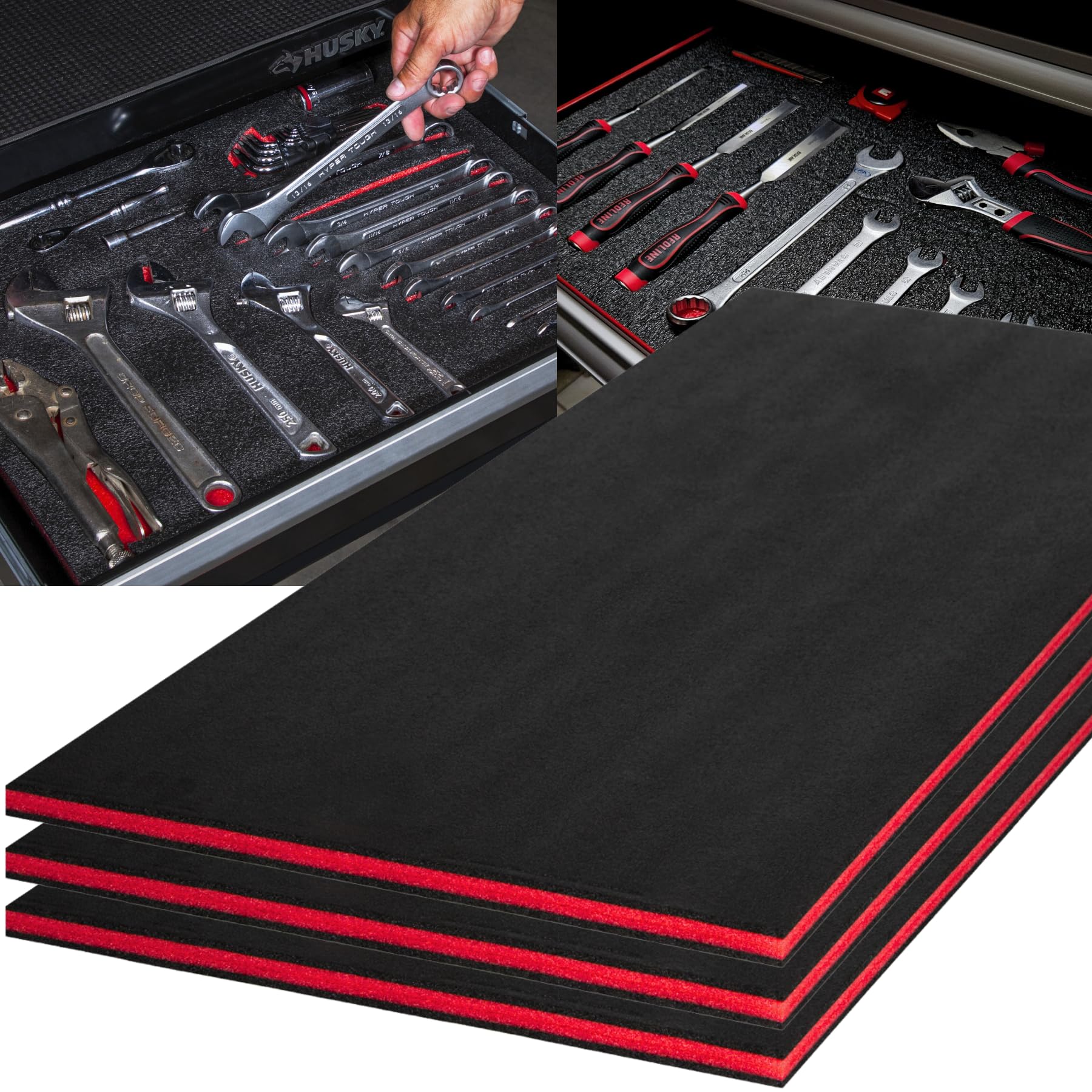 Amazon.com: ONREVA Tool Box Foam, 3Pack 45x22x1 inch, Foam Inserts