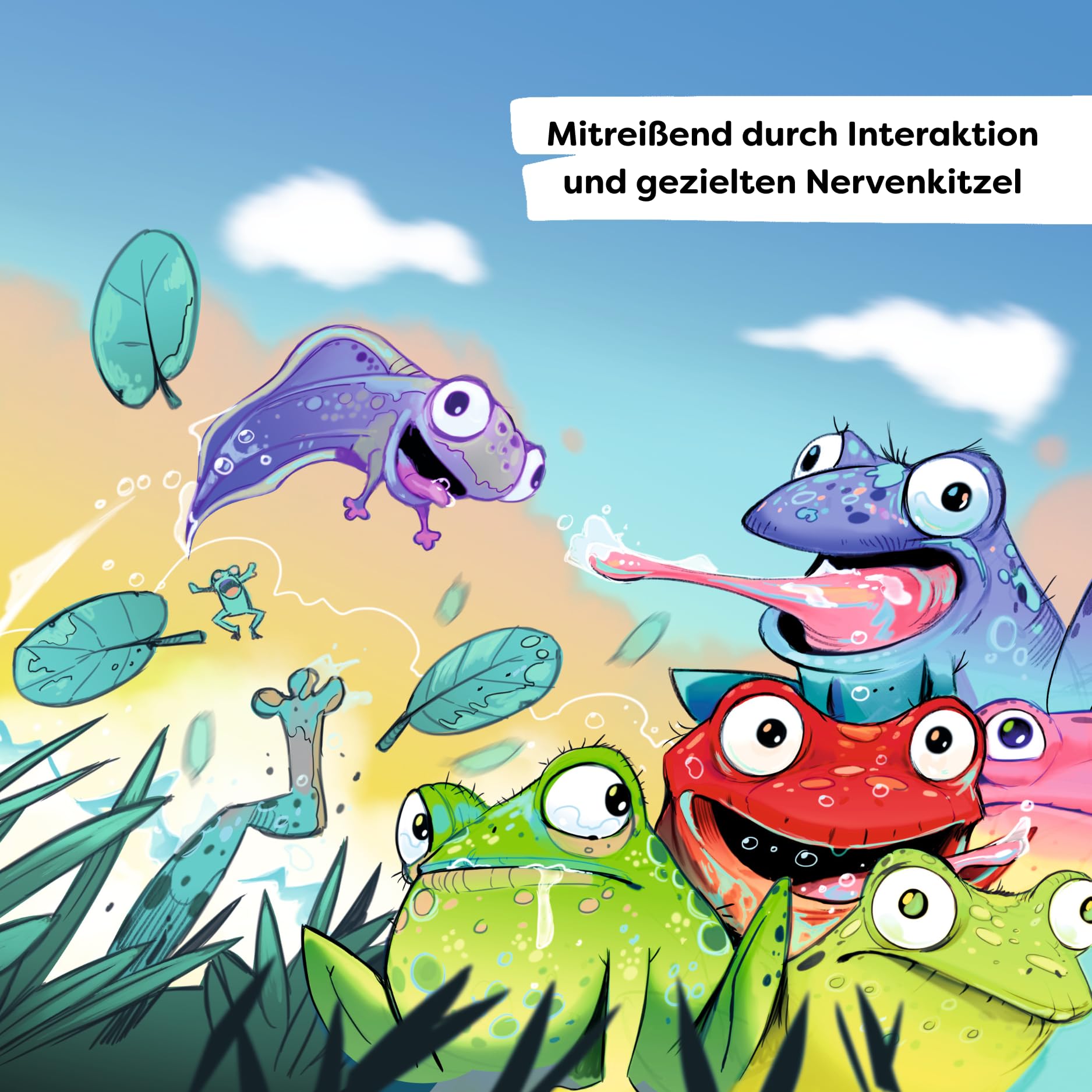 HABA Froggos 2012811001 - Gioco di dadi a partire dai 6 anni con treni sfacciati, per tutta la famiglia, gioco da viaggio compatto e gioco da viaggio