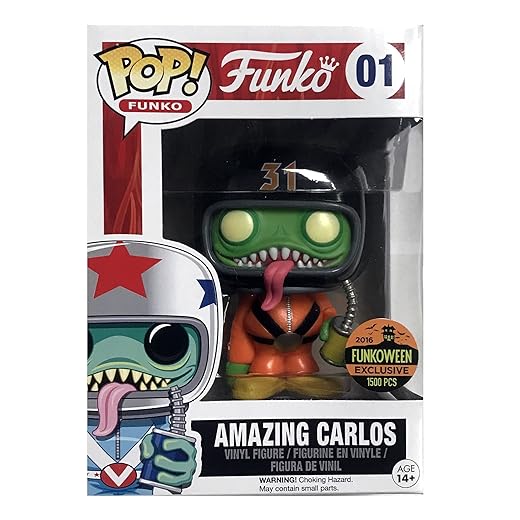 Funko 2016 Funkoween Frightnight Exclusive Pop! Spastik Plastik Amazing Carlos (1,500Pc Le)