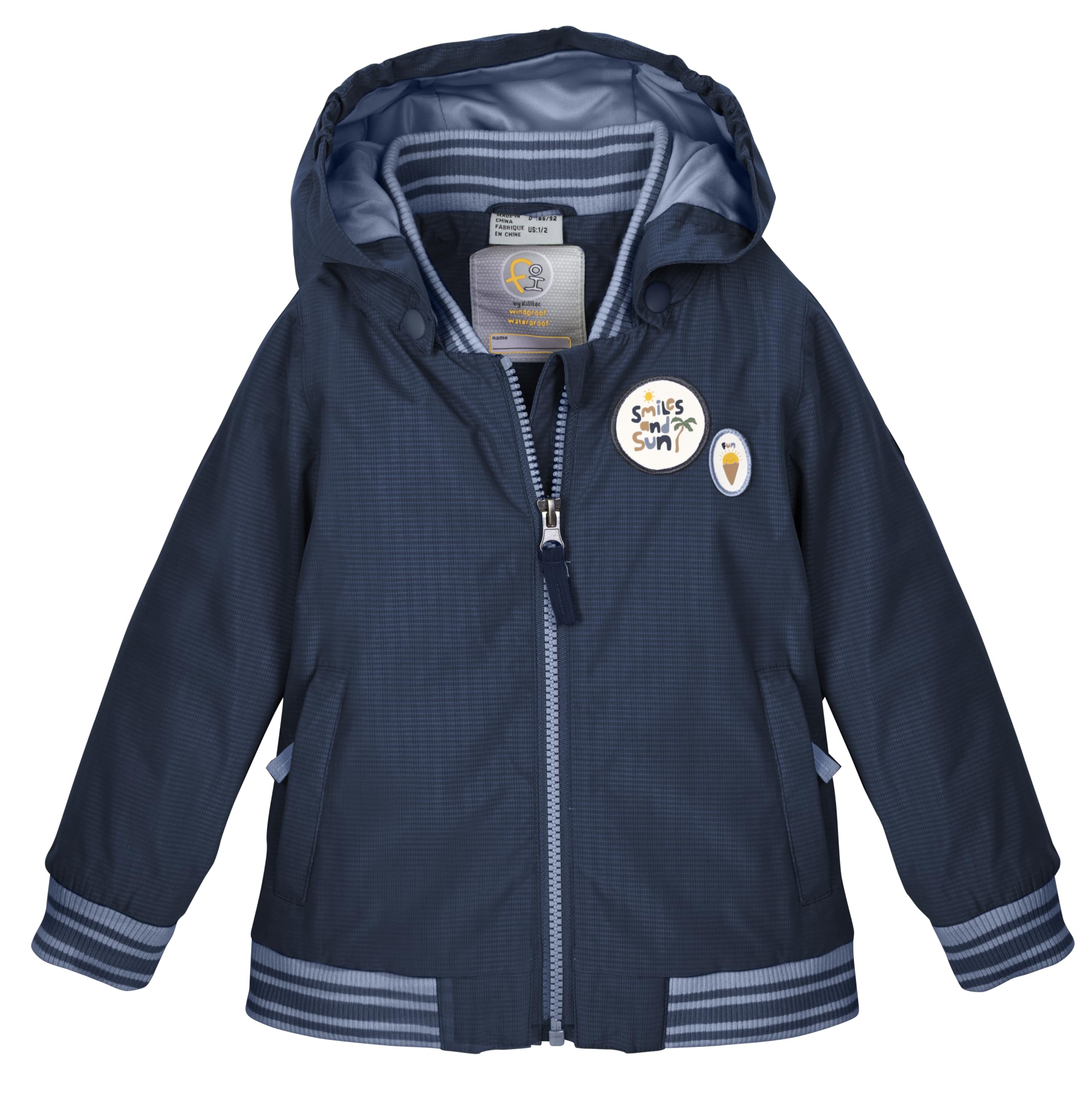 first instinct by killtec Kinder Funktionsjacke mit Kapuze FIOS 9 MNS JCKT, dunkel ozean, 122/128, 42900-000