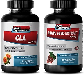 antiaging antioxidant Supplement ~ CLA ~ Grape Seed Extract ~ Combo ~ Grape Seed - Compare price