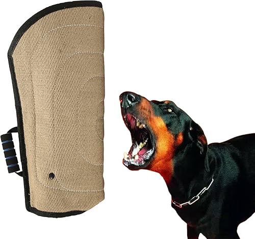 Miniatura 2 de Morezi Protección de entrenamiento para mordeduras de perro, yute resistente duradero, ajuste Pit Bull pastor alemán mastín, cachorro pequeño perro