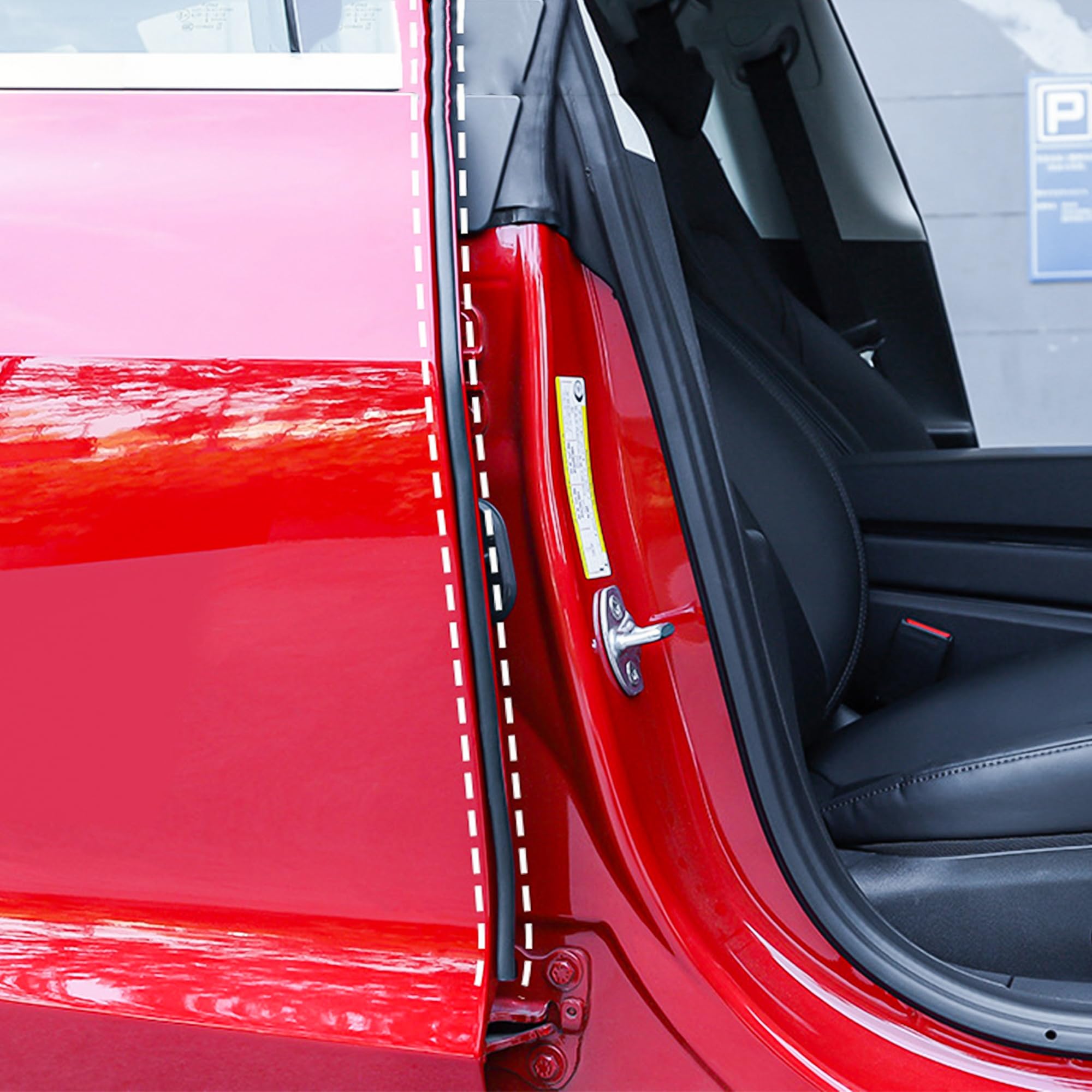 Arcoche Kit De Joint De Porte Tesla Modèle 3, Bande En Caoutchouc Insonorisée Pour Réduction Du Bruit, Bande D'Étanchéité Pour Réduction Du Bruit Du Vent Pour Modèle 3