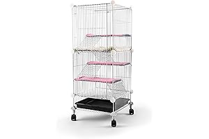 14 x 14 x 28-Inch Expandable and Stackable Pet Hutch Cages for Rats