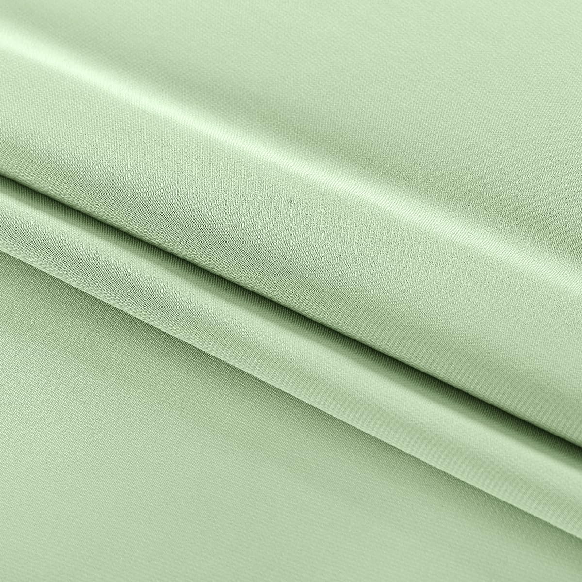 MLMC Sage Green Chiffon Fabric by The Yard Pre-Cut Sheer Chiffon Arch Fabric 3 Yards Airy Continuous Draping Panels 60 inch Wide for Wedding Backdrop Craft Ceiling Decor - 5