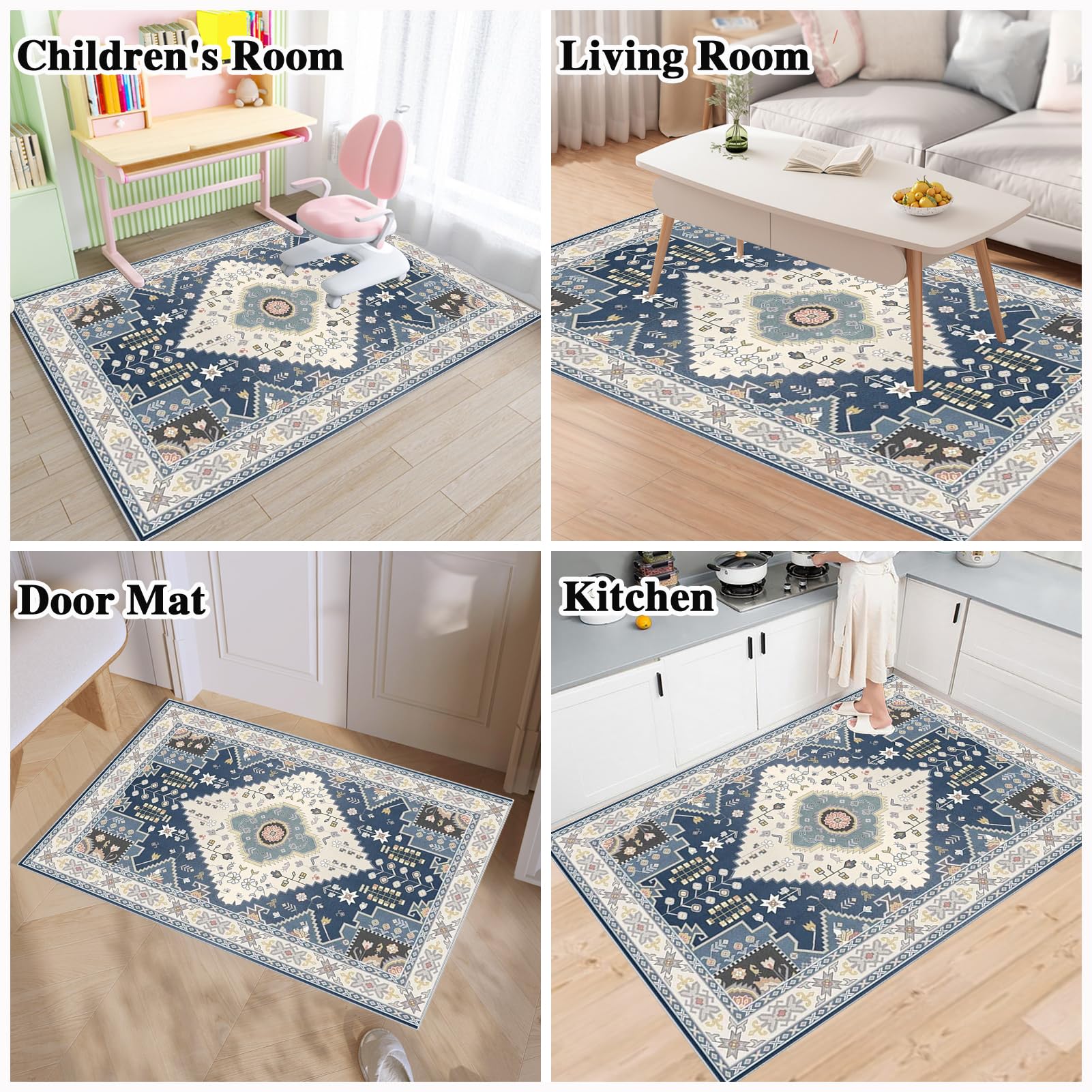 Tappetino Salvapavimento Antiscivolo, Tappeto per Sedia Ufficio per per Pavimenti in Legno Duro, Tappeto Gaming pavimento, Tappetini di Protezione per Pavimento per Parquet e Laminato 120 x 140 cm
