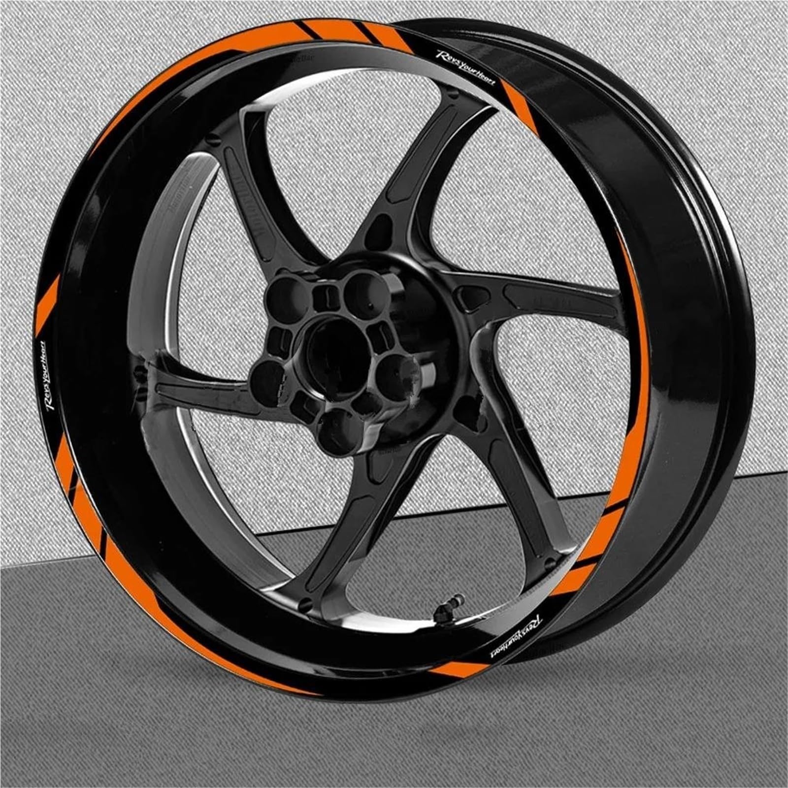 Felgen Aufkleber Reflektierende Felgenaufkleber Für Yamaha YZF-R6, YZF-R3, YZF-R1 Und YZF-R15 – Nabenaufkleber-Set, Wasserdicht Motorrad Dekor Felgenaufkleber(Farbe 7)