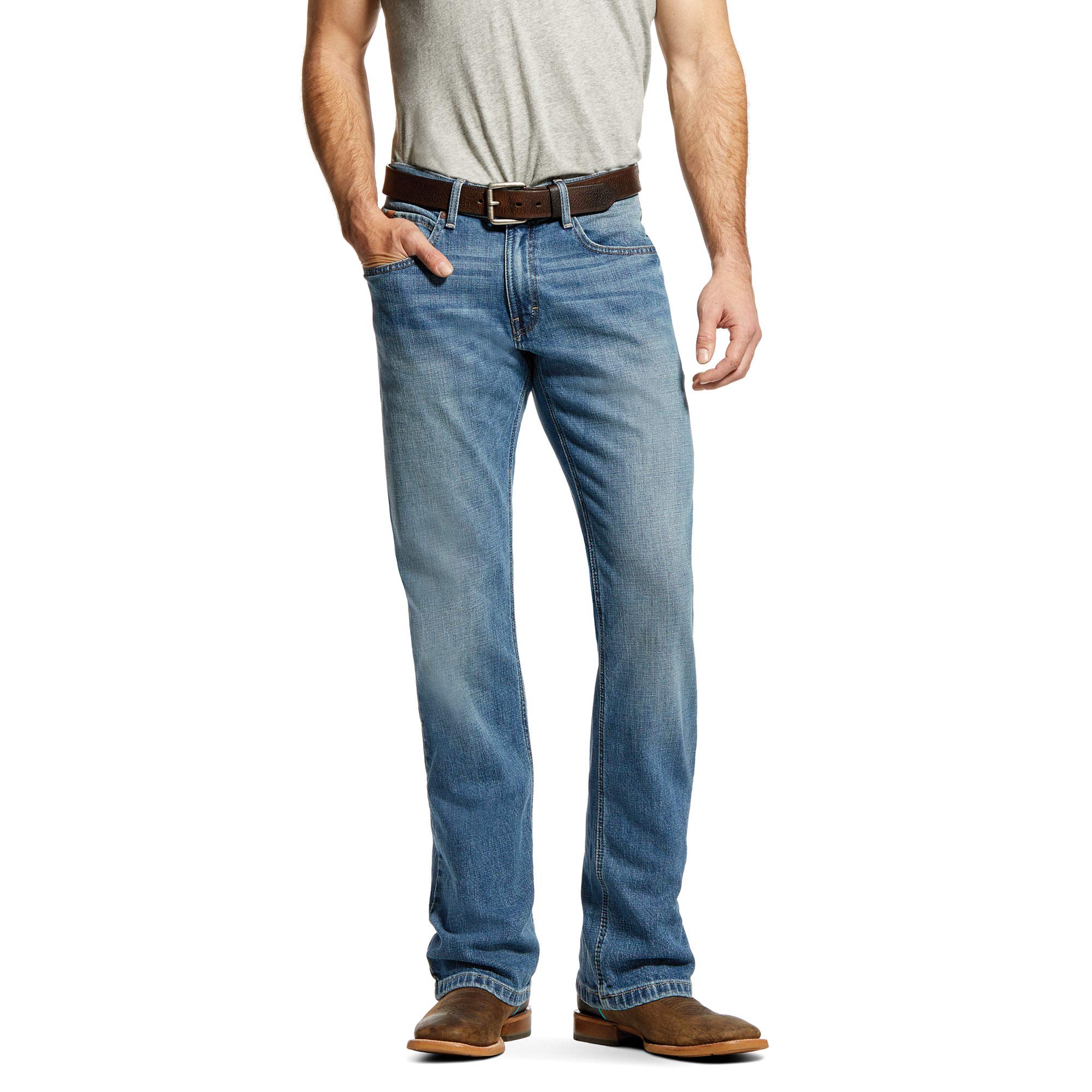 Ariat Mens M4 Low Rise Stretch Legacy Stackable Straight Leg Jean