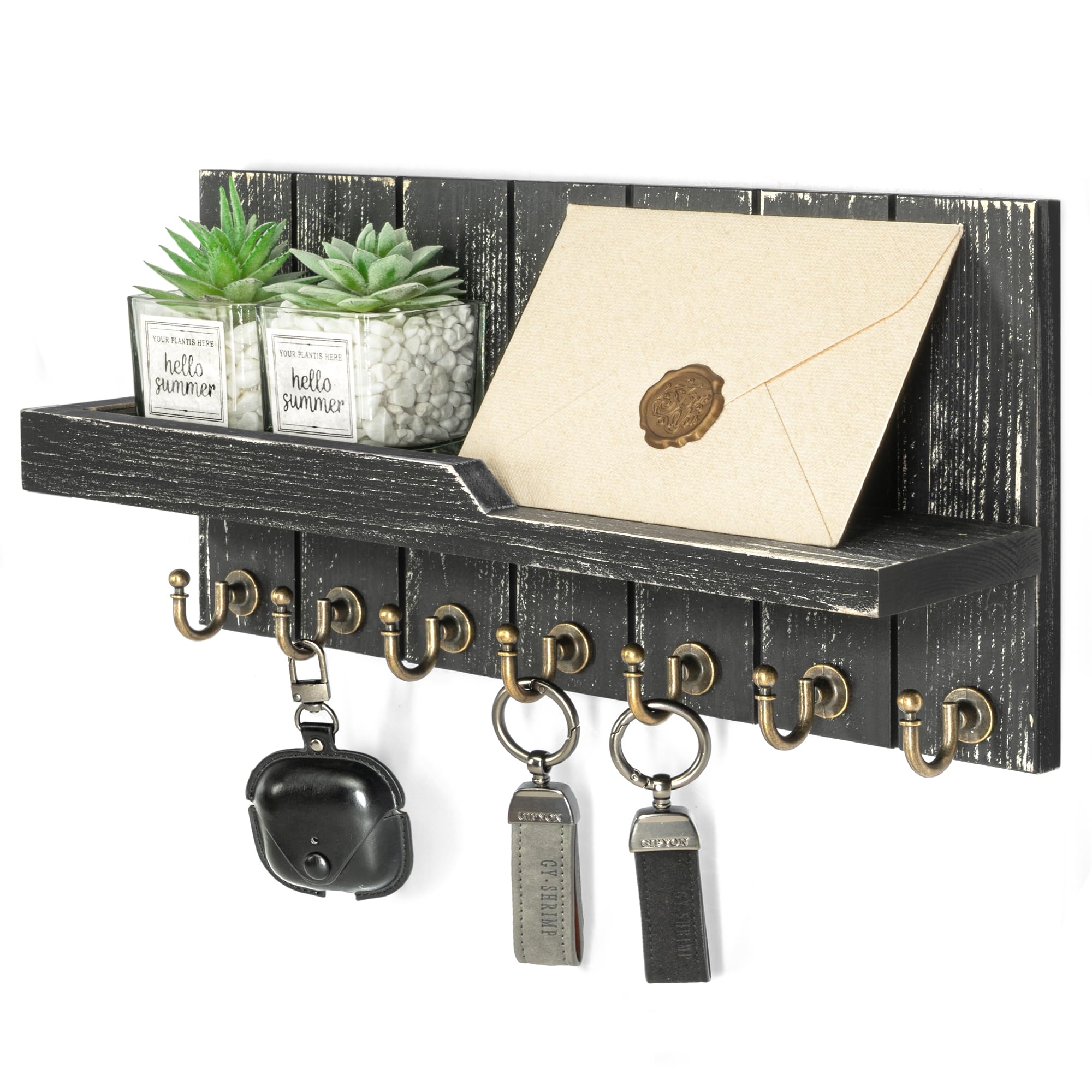 Rebee Vision Key Holder - Wall Mount with 5 Hooks -8 Rebee Vision Key Holder - Wall Mount with 5 Hooks -8