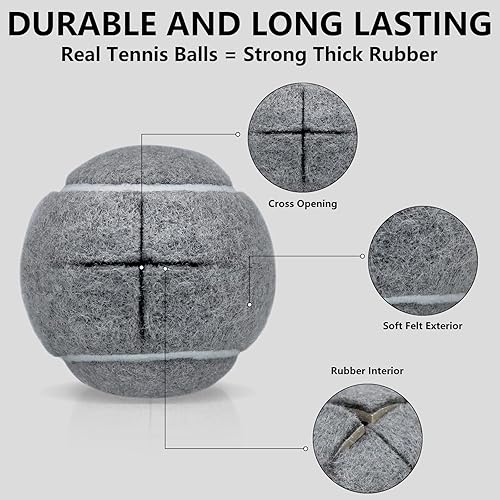 Miniatura 3 de Magicorange Paquete de 60 pelotas de tenis precortadas a granel para sillas, pelotas de tenis de 2.5 pulgadas, fundas para patas de sillas