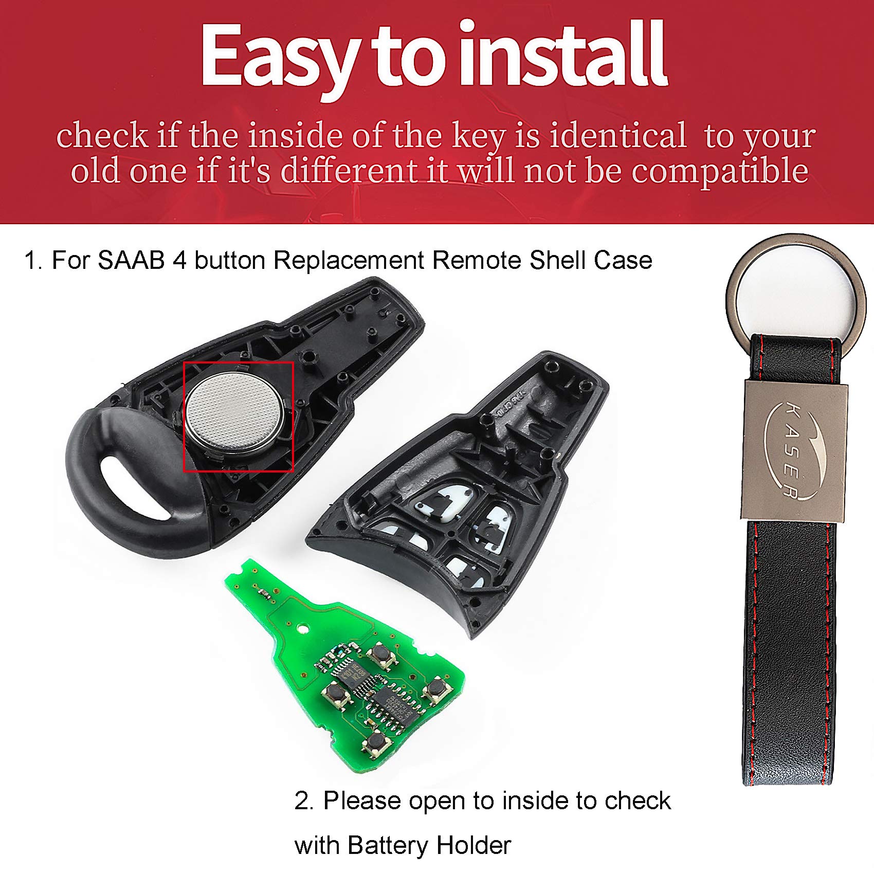 ANGOFIZ Clé Vierge ID46 Electronique à Programmer Compatible Avec Peugeot 406 406BREAK 406COUPE 607 806 +Lame Vierge NE78 Télécommande à Distance Testée