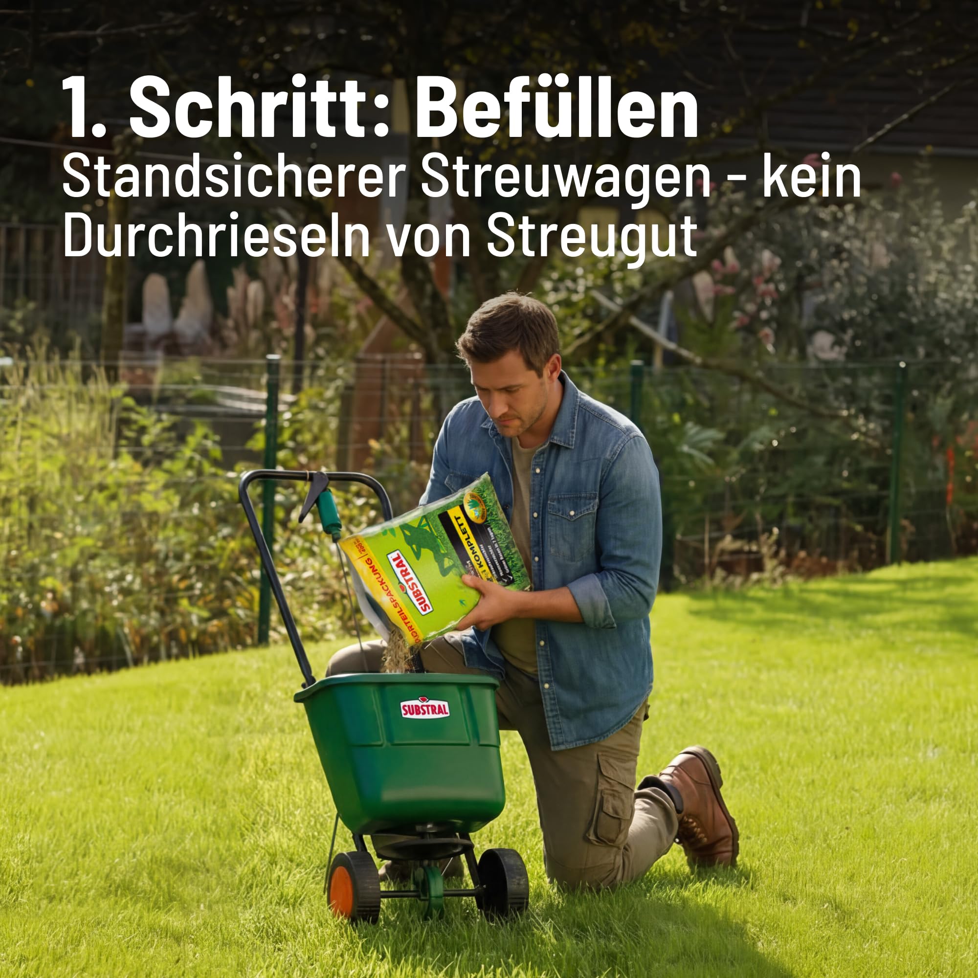 Gazon Nivellering Hark Grond Leveler & Roterende Strooiwagen Gritter Mest Tuin Leveling Hark luit 50 cm x 32 cm Groen verstelbare handgreep 1.15–1.9m Easy Grip 25kg Capaciteit Regenhoes & Handschoenen