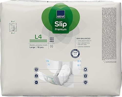Miniatura 3 de Abena Slip Premium - Calzoncillos para incontinencia, nivel 4, (tallas pequeñas a extra grandes), grandes, 36 unidades