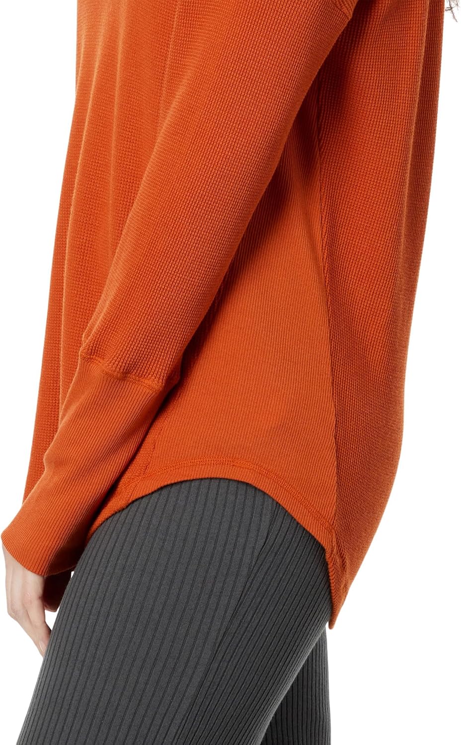 Mod-O-Doc Washed Cotton Modal Thermal Long Sleeve V-Neck Tunic - Image 3