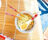 Vista 226 de Silver Buffalo The Powerpuff Girls Girl Power Featuring Blossom, Bubbles, and Buttercup Ceramic Ramen Noodle Rice Bowl with Chopsticks, Microwave