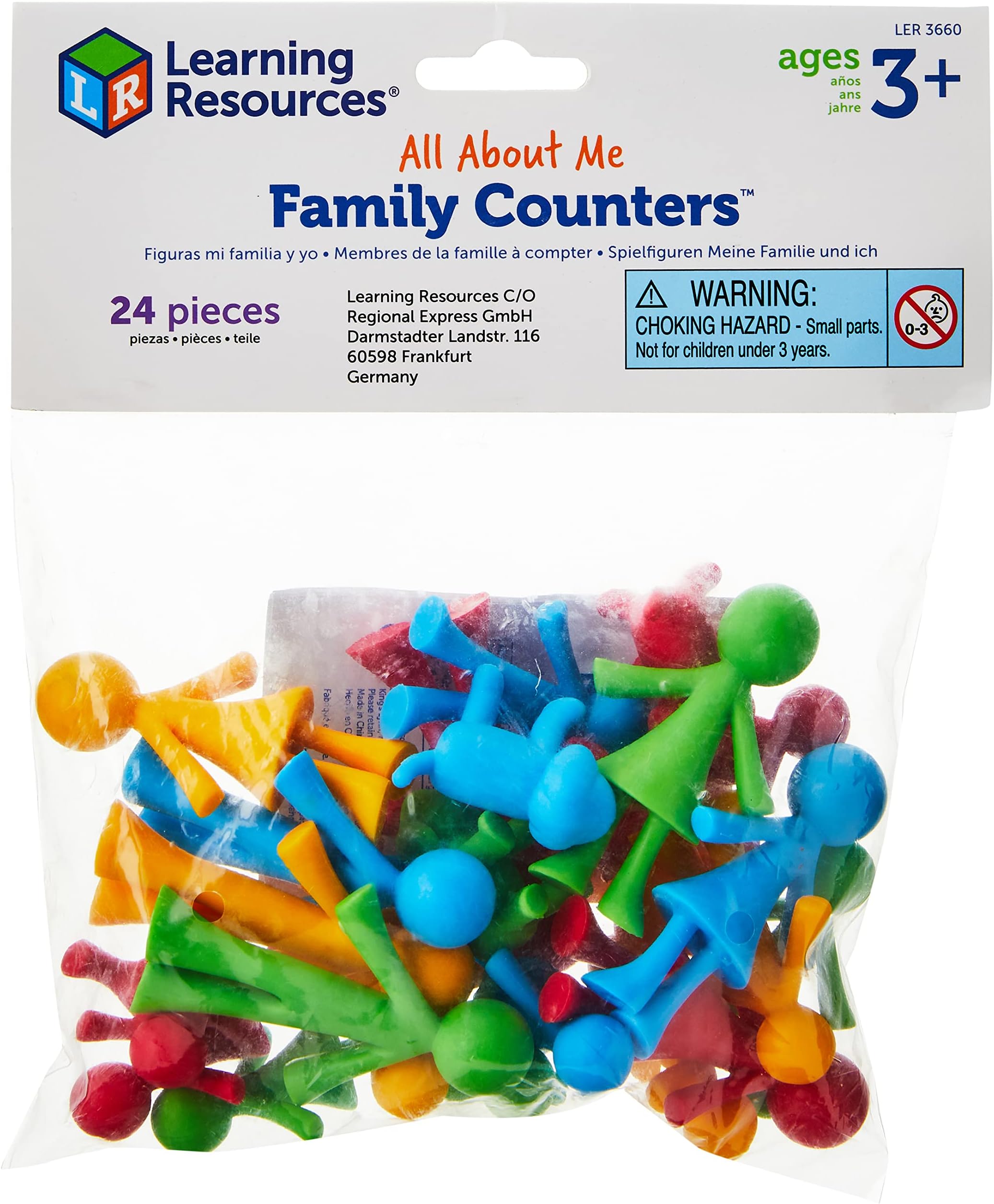 Learning Resources LER3660 All About Me Family Counters, Multicoloured, 24