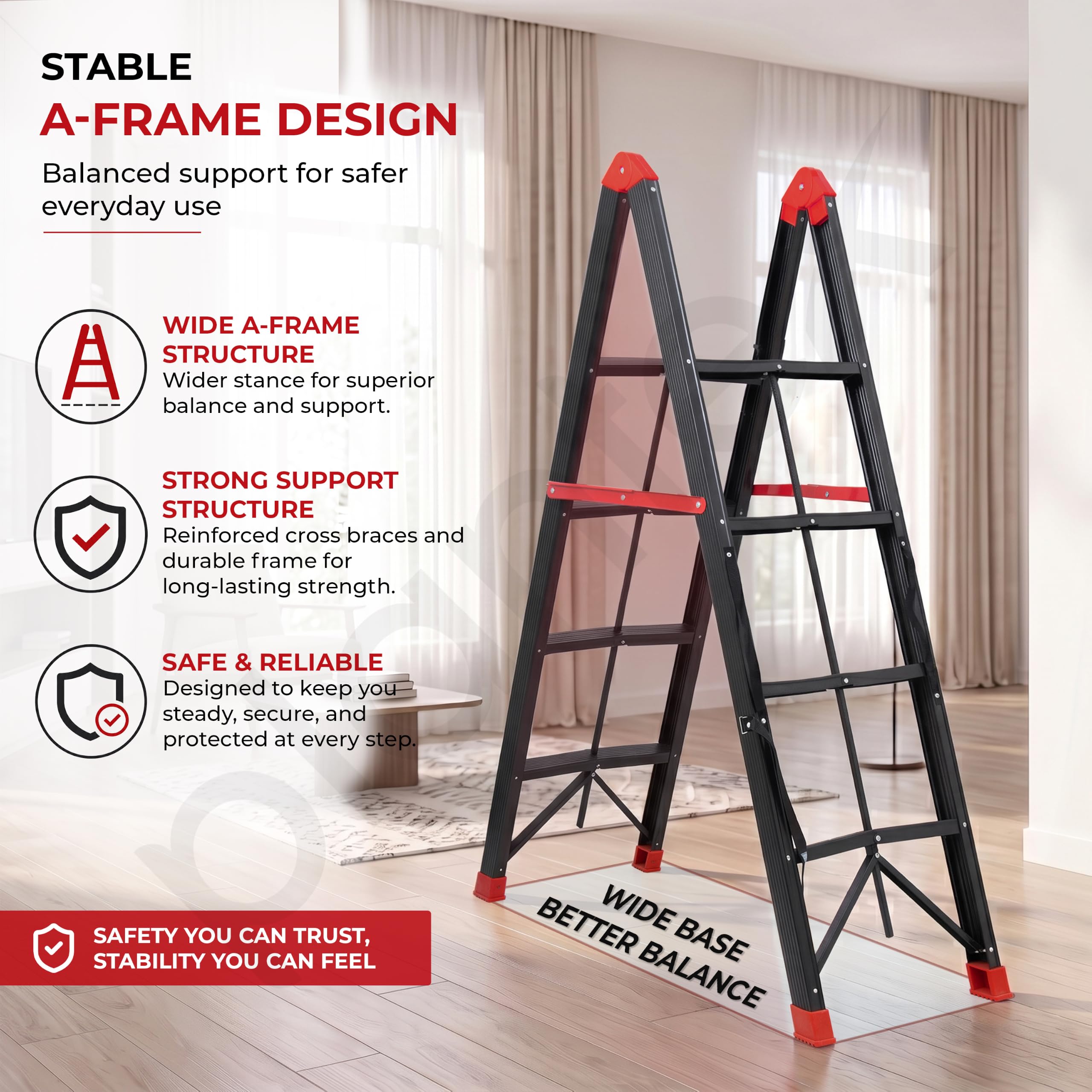 Plantex Ultrafold Ladder - Space-Saving Step Ladder -2 Plantex Ultrafold Ladder - Space-Saving Step Ladder -2