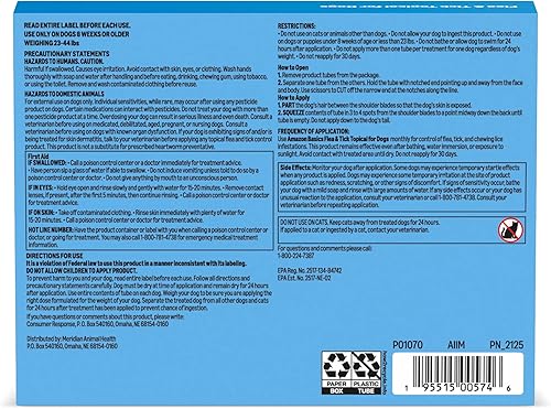 Miniatura 9 de Marca Amazon – Solimo tratamiento tópico de pulgas y garrapatas para perros (pequeño, mediano, grande, extra grande)