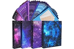 4 Pieces Galaxy 1 Inch 3 Ring Binder