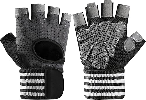 Guantes de entrenamiento para hombres, guantes de entrenamiento para mujer, guantes de levantamiento de pesas transpirables, guantes de silicona