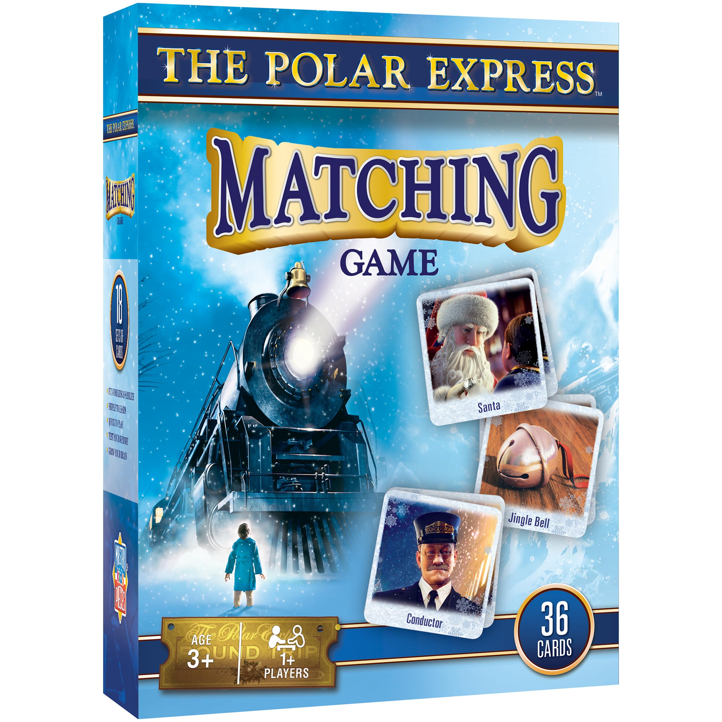 MasterPieces Kids Games - The Polar Express Matching Game - Game for Kids and Family - Laugh and Learn