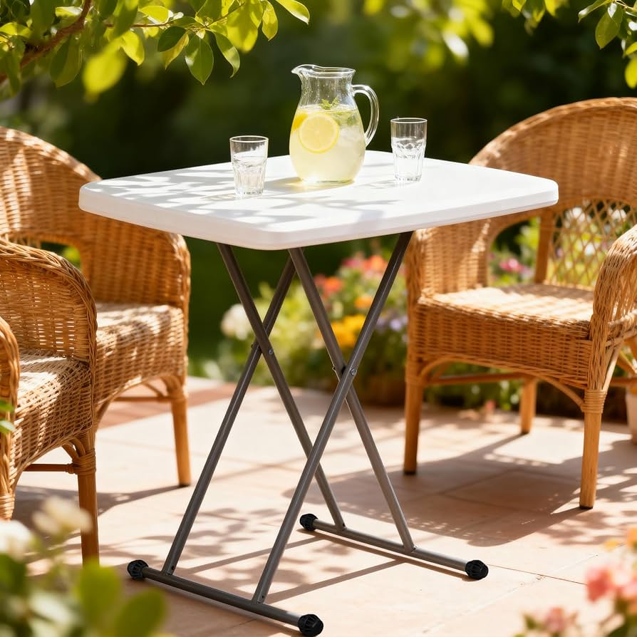 Amazon.com : ZenStyle 3 ft Adjustable Folding Table, Indoor